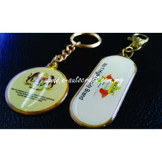 Key Chain Gold Gloss<br> Full Color Printing<br>KC/GG_01